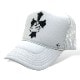 Cross hand Swarovski cap White