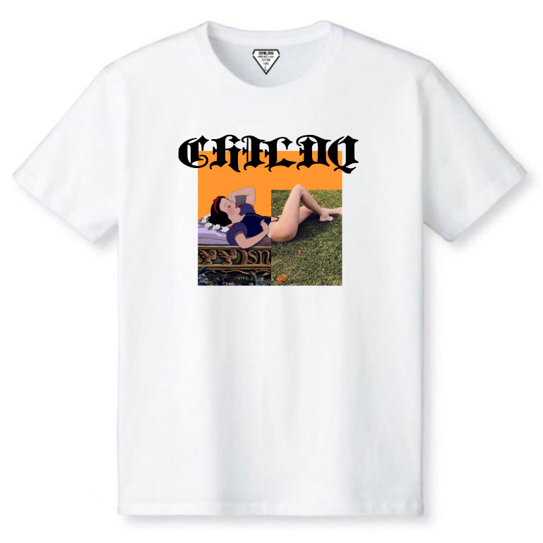 Pop Art Girl N.o8 White T-shirt