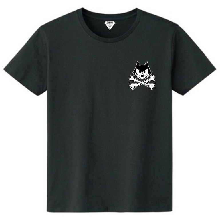 CHILDQ & FELIX Bone Black T-shirt
