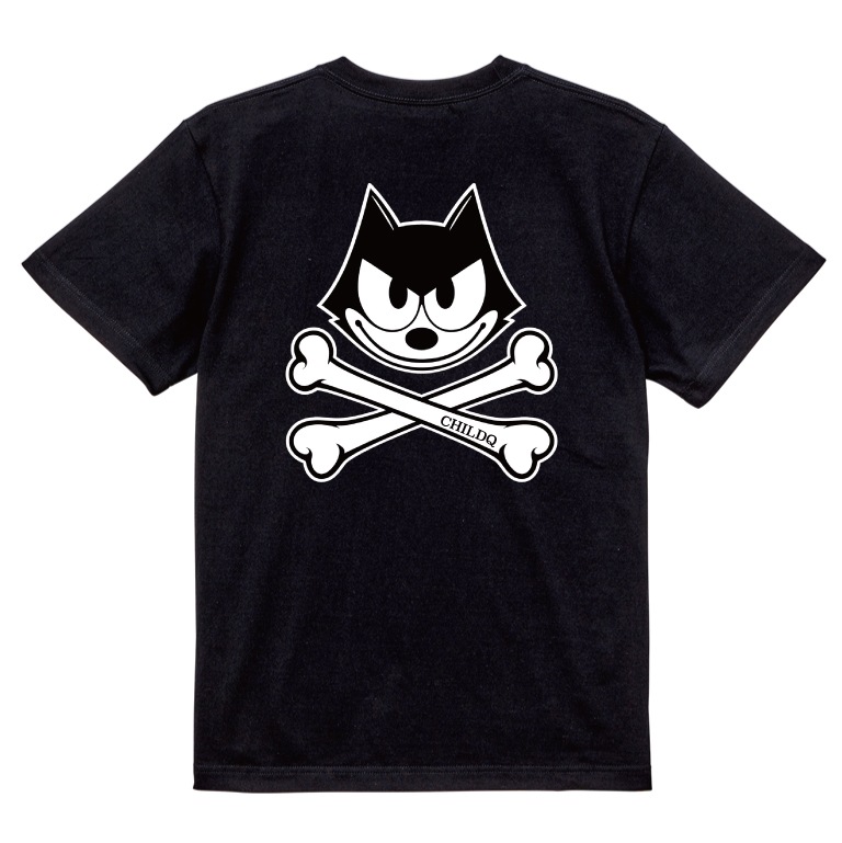 CHILDQ & FELIX Bone Black T-shirt