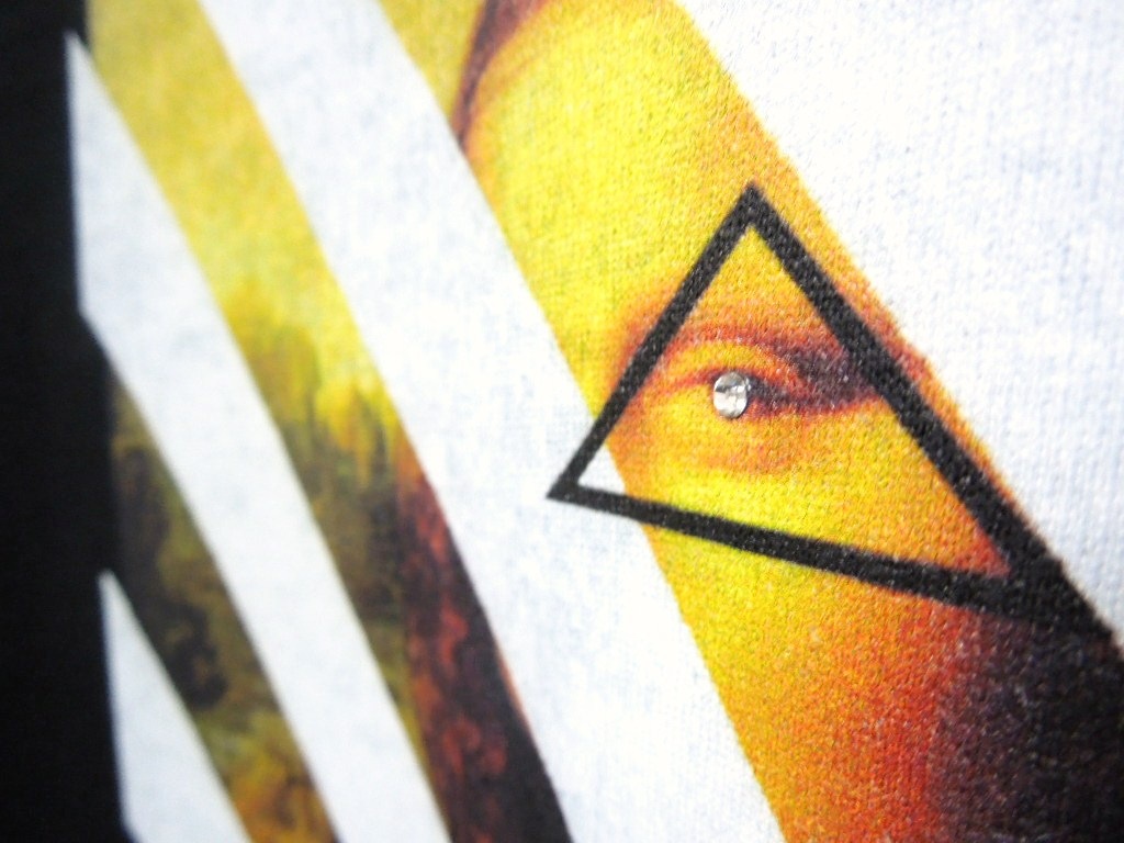 Mona Lisa White Line T-shirt Black
