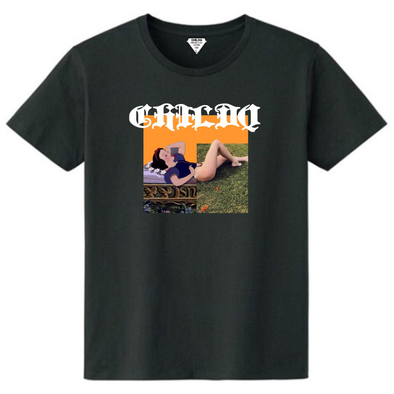 Pop Art Girl N.o8 Black T-shirt