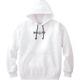 CHILDQ five emblem Hoodie White