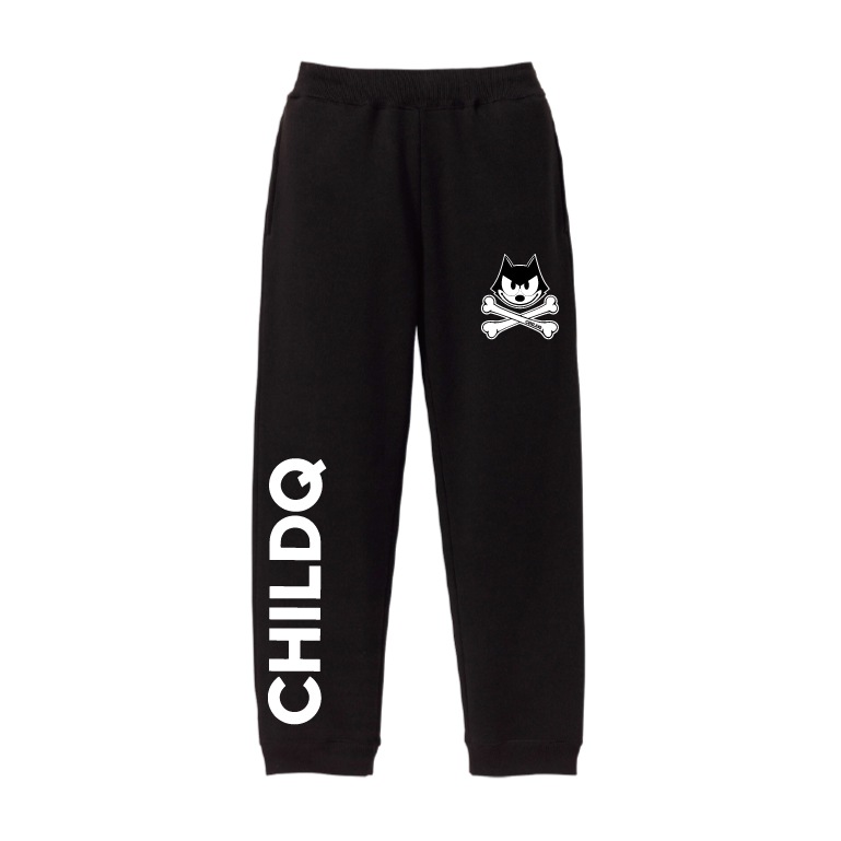 CHILDQ & FELIX Bone  pants Black