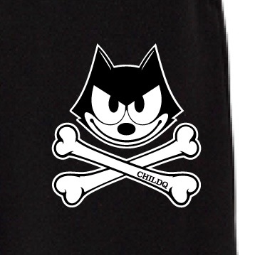 CHILDQ & FELIX Bone  pants Black