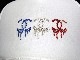 Three Parody Melt Swarovski Cap White France color