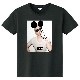 Lady Mouse Art T-shirt Black