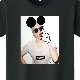 Lady Mouse Art T-shirt Black