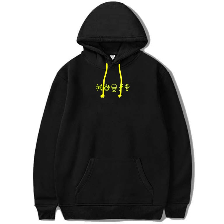 CHILDQ five emblem Hoodie Black