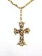Cross Gold Swarovski necklace T-shirt��White