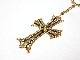 Cross Gold Swarovski necklace T-shirt��White