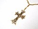 Cross Gold Swarovski necklace T-shirt��White