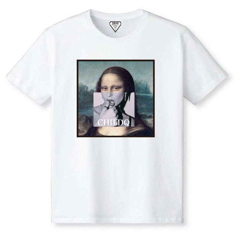 Mona Lisa Lips White T-shirt