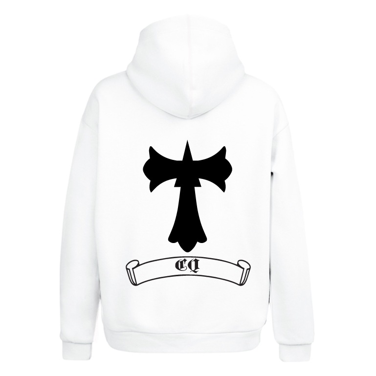 Eagle Cross Hoodie White