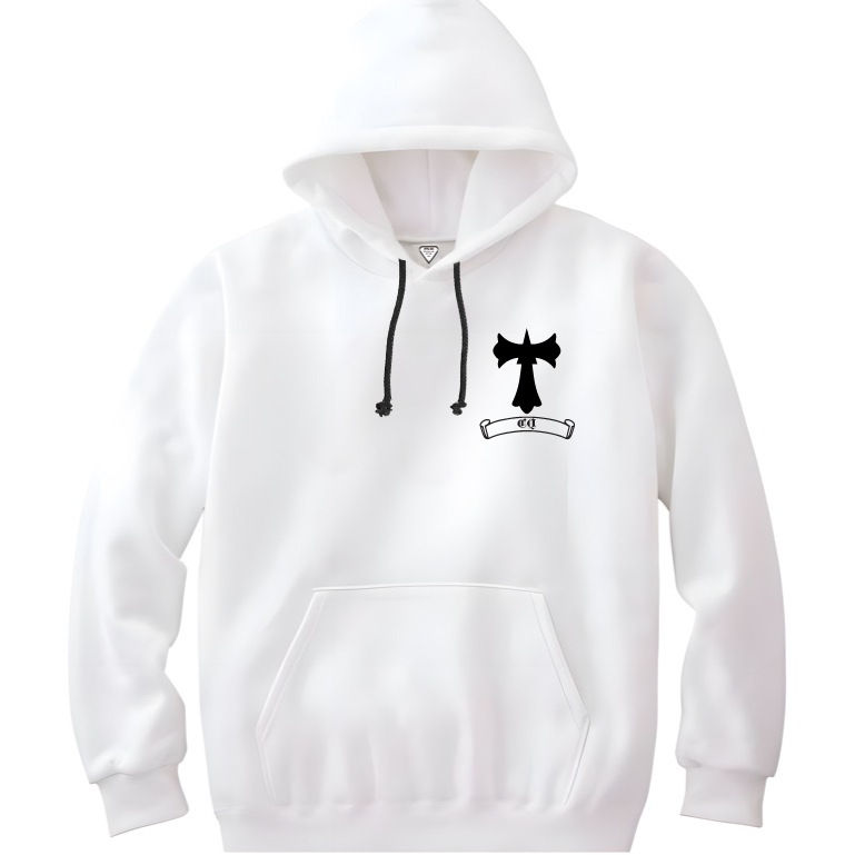 Eagle Cross Hoodie White