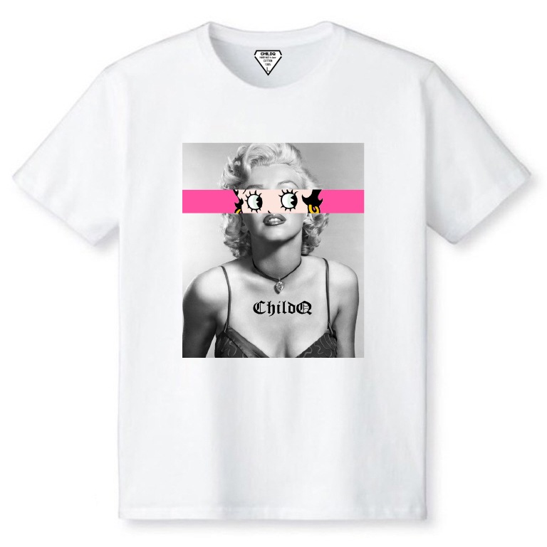 Marilyn Betty Eyes White T-shirt