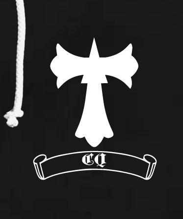 Eagle Cross Hoodie Black