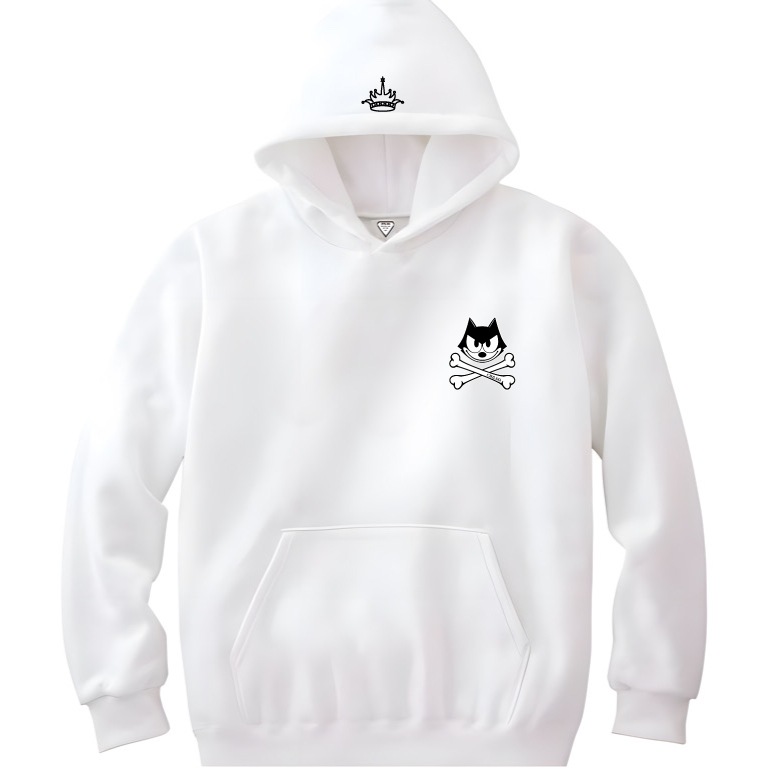 CHILDQ & FELIX Bone Hoodie & pants White set