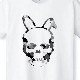 Skull Bunny Camouflage T-shirt White