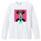 Pop Art Pink Color White T-shirt