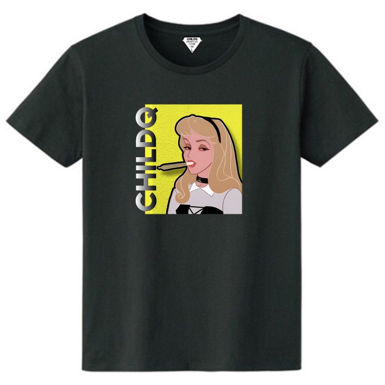 Pop Art Girl N.o17 Black T-shirt