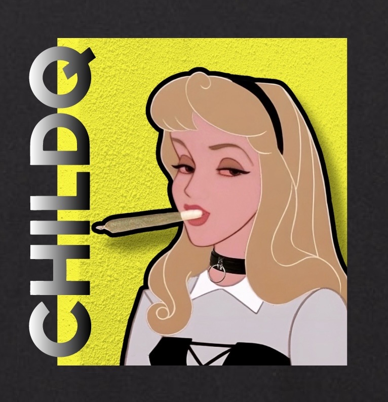 Pop Art Girl N.o17 Black T-shirt