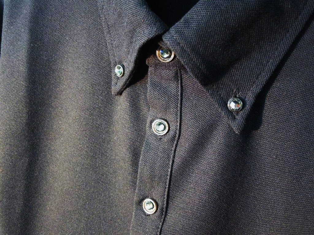 Skull Bunny Swarovski Polo shirt��Black��