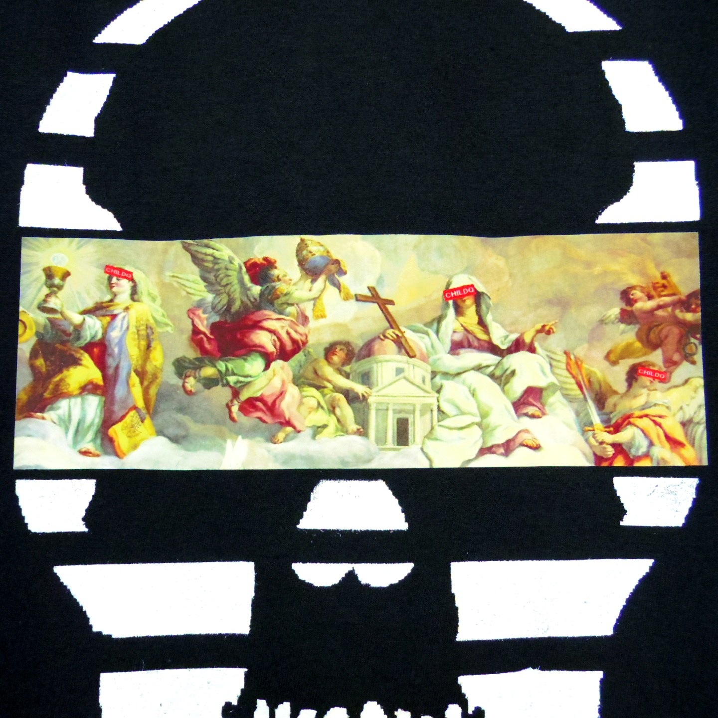 Mural Skull T-shirt black