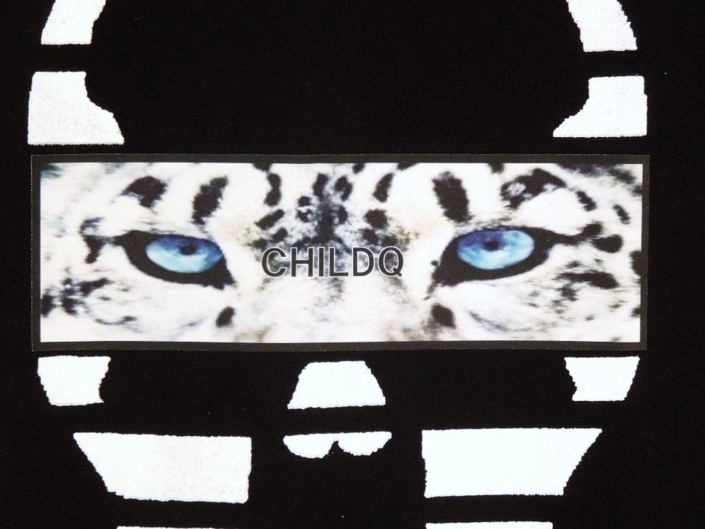 Skull White Tiger T-shirt  Black��