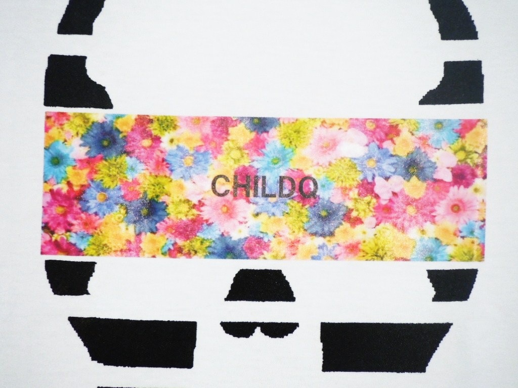 Skull Colorful flower white