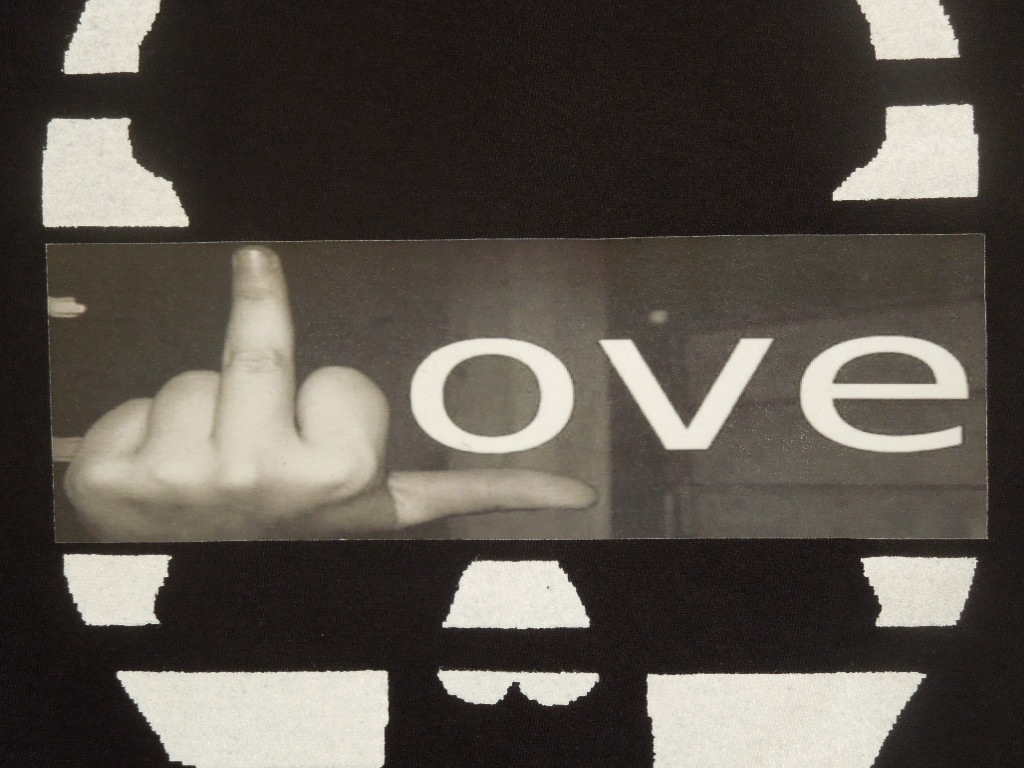 Skull Fuck LOVE��Long T-shirt��Black