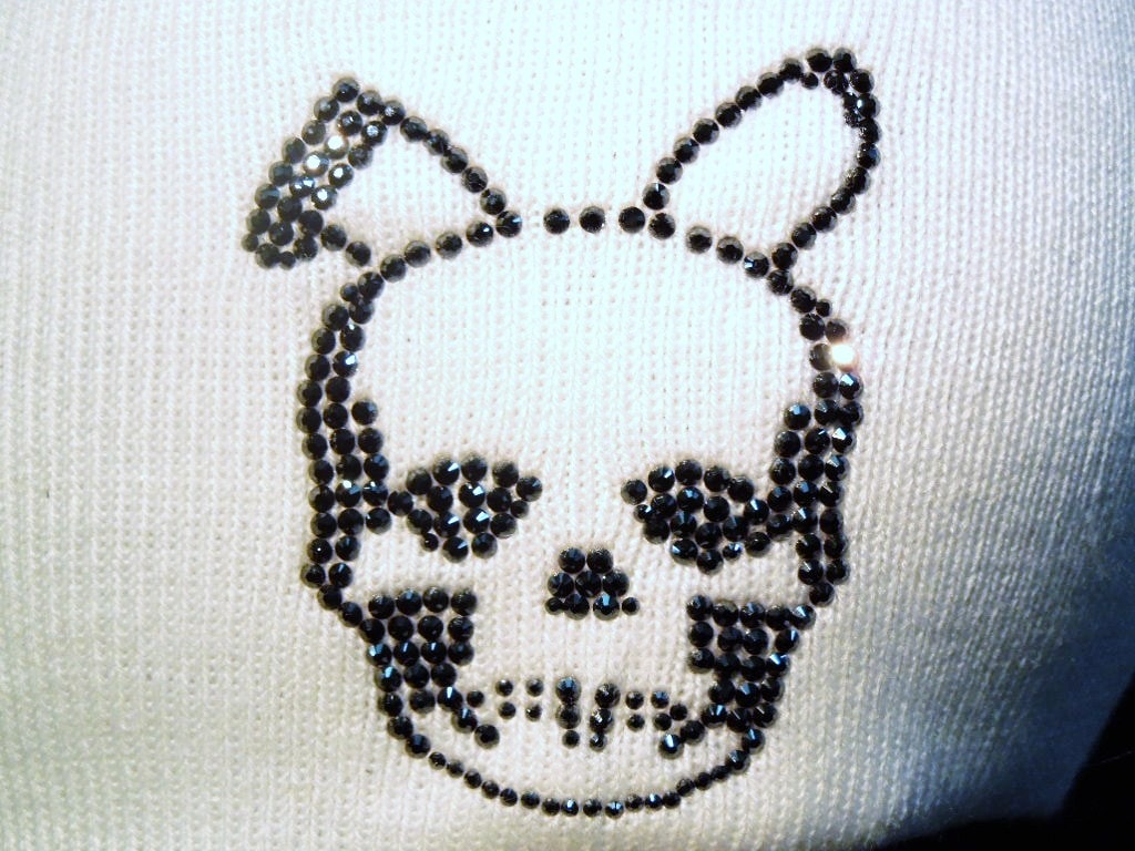 Skull Bunny Swarovski �˥åȥ���åס�white