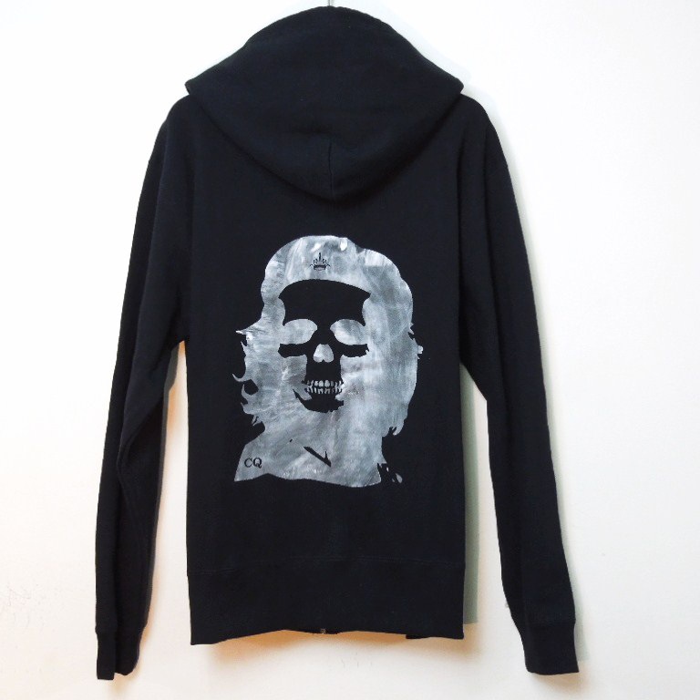 Skull Guevara Zip up Parker Black