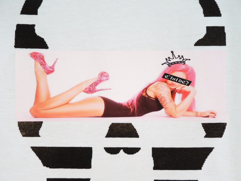 Skull Tattoo Girl NO.3  T-shirt White