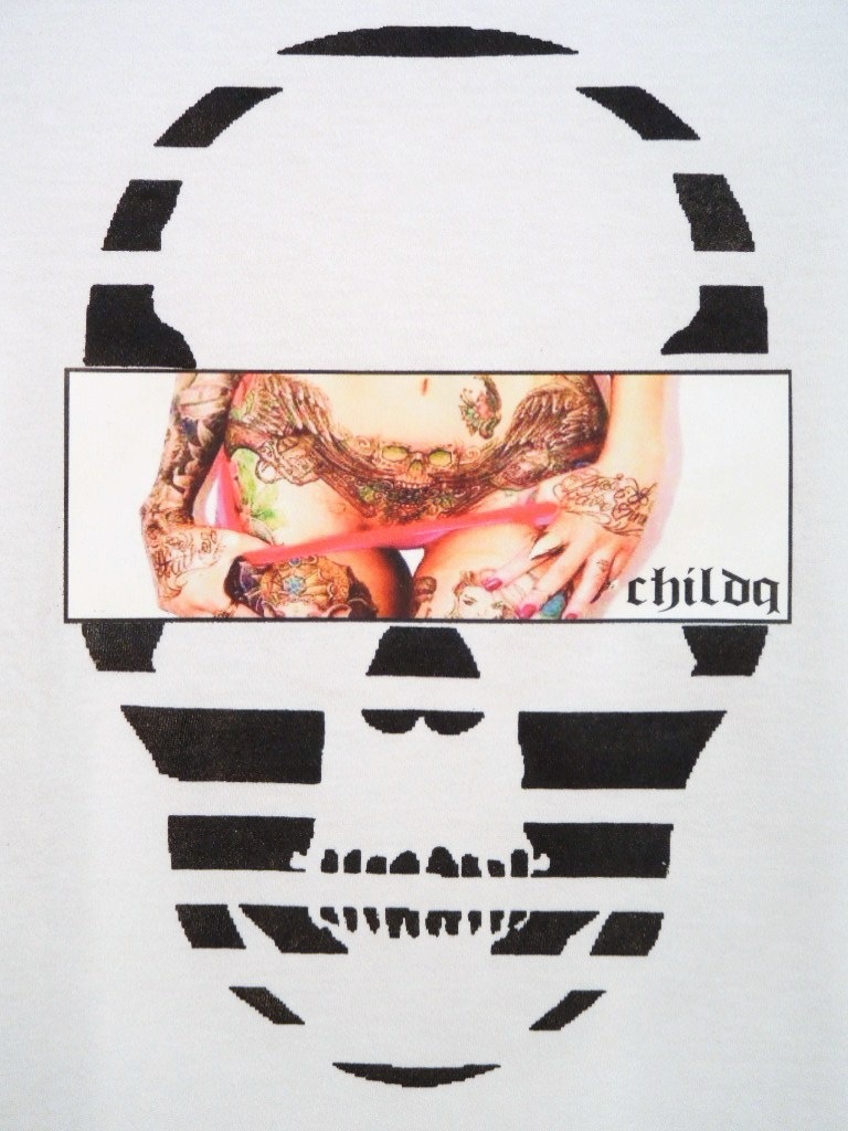 Skull Tattoo Girl NO.�� T-shirt White