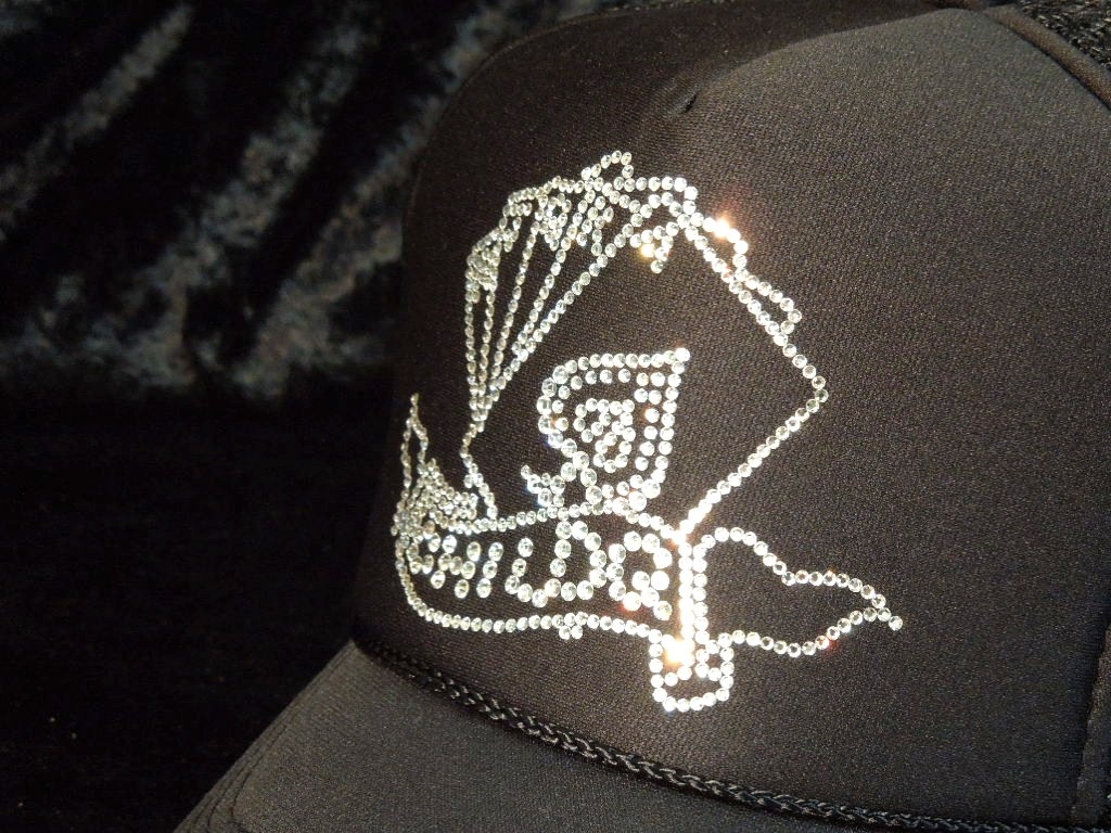 Trump Swarovski cap black