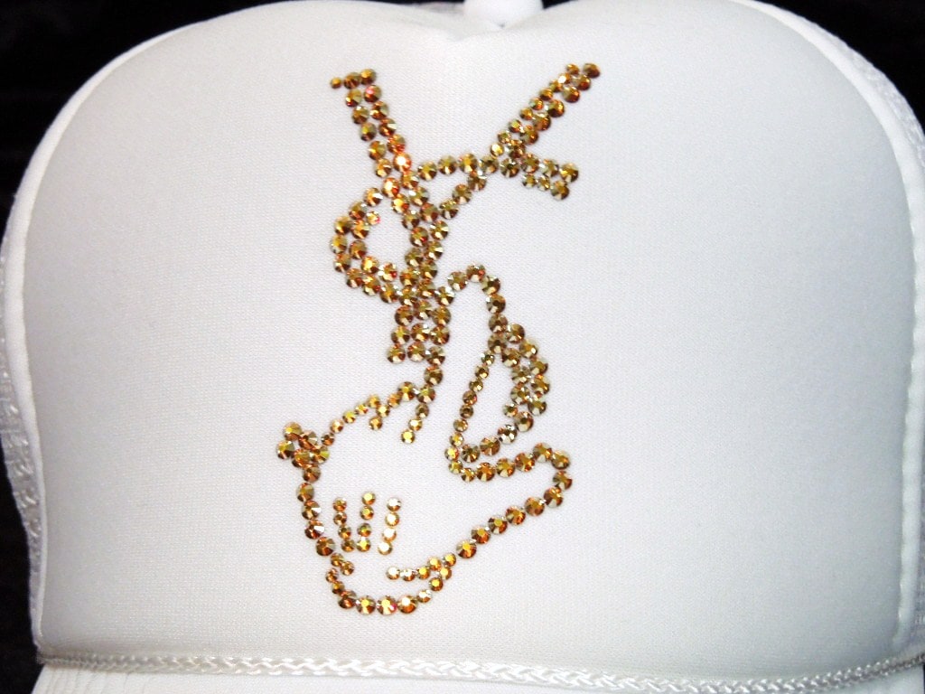 Parody Hand Swarovski Cap White��Gold