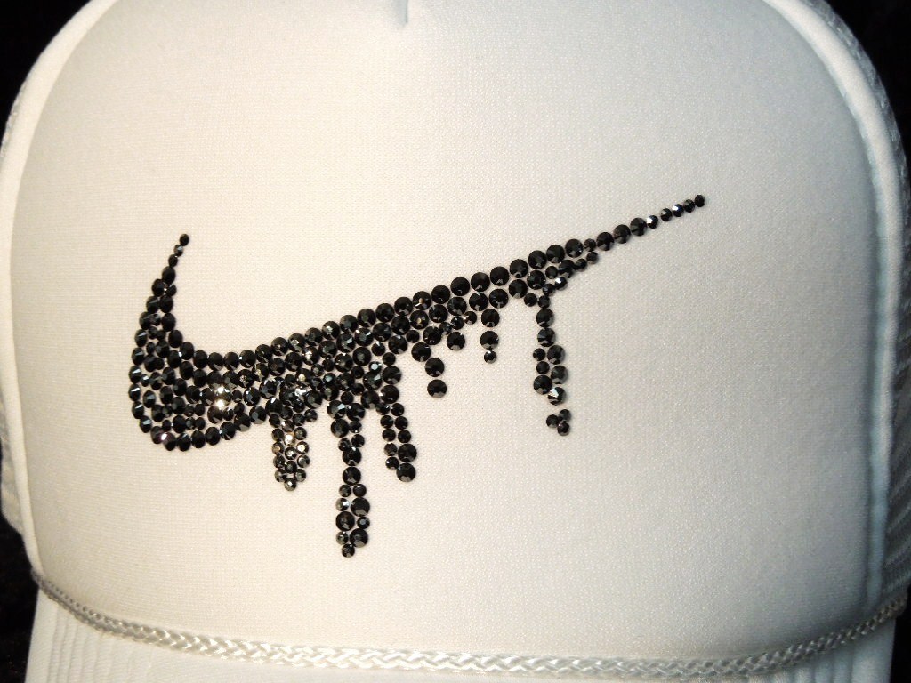 Parody Melt Mark Swarovski Cap White