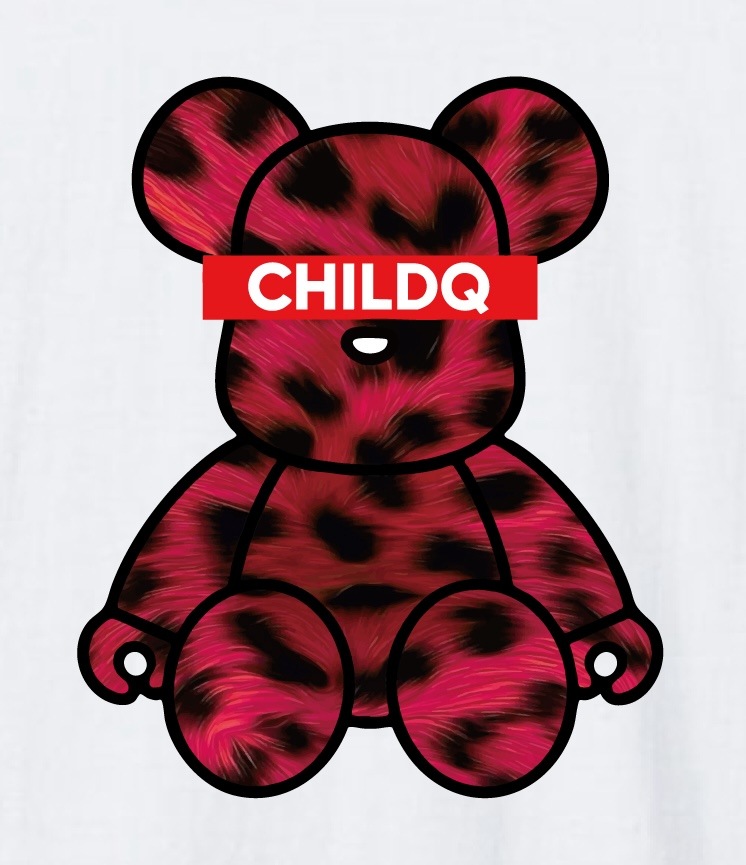 Bear Animal print read T-shirt White