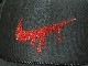 Parody Melt Mark Swarovski Cap Black��Red
