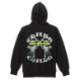 Angel Green Line Hoodie Black