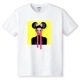 Pop Art Yellow Color White T-shirt