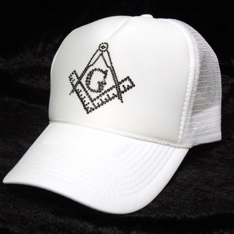 Mason Swarovski cap white