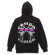 Angel pink line hoodie Black