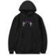 Angel pink line hoodie Black