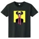 Pop Art Yellow Color Black T-shirt