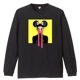 Pop Art Yellow Color Black T-shirt
