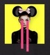 Pop Art Yellow Color Black T-shirt