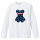 Bear Animal print blue T-shirt White