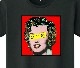 Marilyn Art T-shirt ��lack x Red
